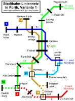 Linienplan Variante 1